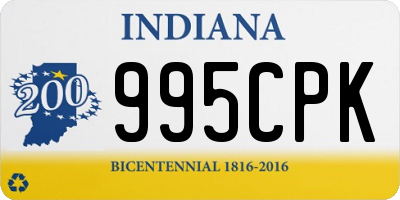 IN license plate 995CPK