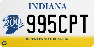 IN license plate 995CPT