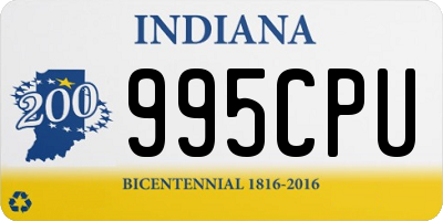 IN license plate 995CPU