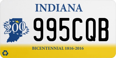 IN license plate 995CQB