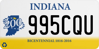 IN license plate 995CQU