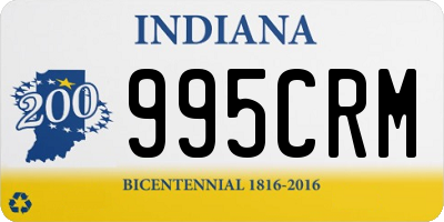 IN license plate 995CRM