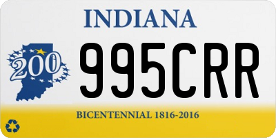 IN license plate 995CRR