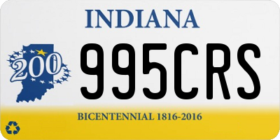 IN license plate 995CRS