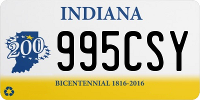 IN license plate 995CSY