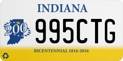 IN license plate 995CTG