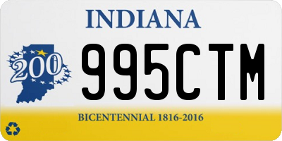 IN license plate 995CTM