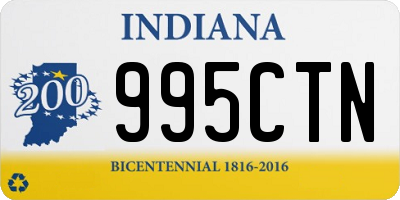 IN license plate 995CTN