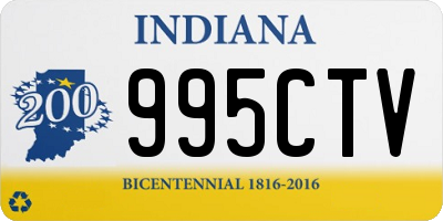 IN license plate 995CTV