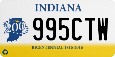 IN license plate 995CTW