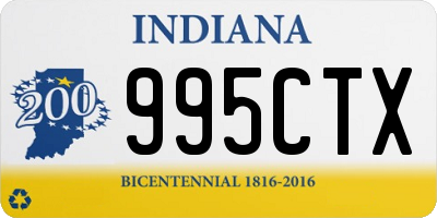 IN license plate 995CTX