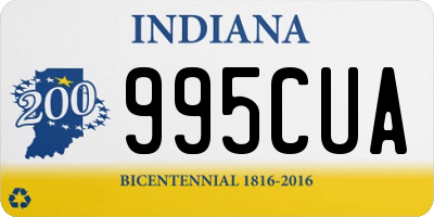 IN license plate 995CUA