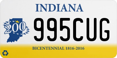 IN license plate 995CUG