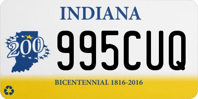 IN license plate 995CUQ