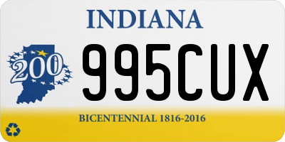 IN license plate 995CUX