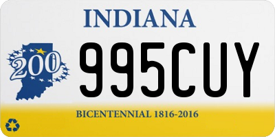 IN license plate 995CUY