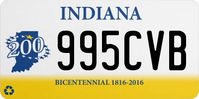 IN license plate 995CVB