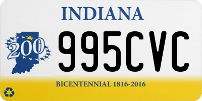 IN license plate 995CVC