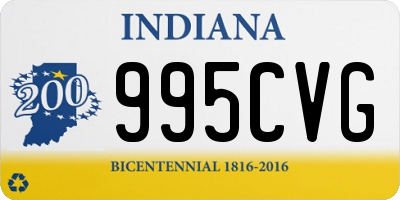 IN license plate 995CVG