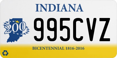 IN license plate 995CVZ