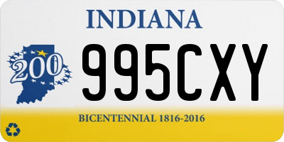 IN license plate 995CXY