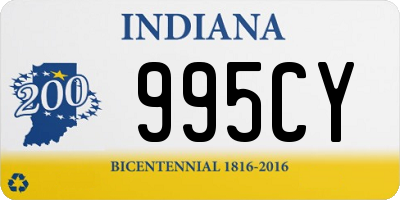 IN license plate 995CY