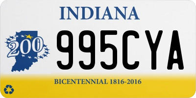 IN license plate 995CYA