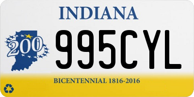 IN license plate 995CYL