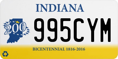 IN license plate 995CYM