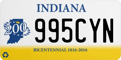 IN license plate 995CYN