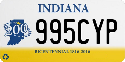 IN license plate 995CYP