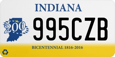 IN license plate 995CZB