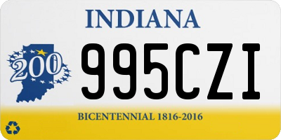 IN license plate 995CZI