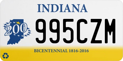 IN license plate 995CZM