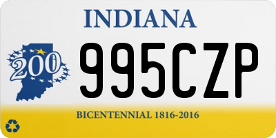 IN license plate 995CZP