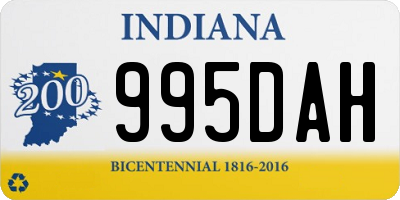 IN license plate 995DAH