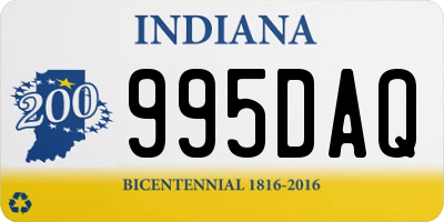 IN license plate 995DAQ