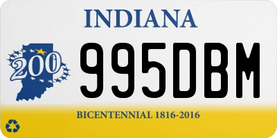 IN license plate 995DBM