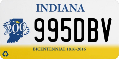 IN license plate 995DBV