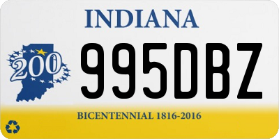 IN license plate 995DBZ