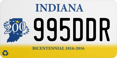 IN license plate 995DDR