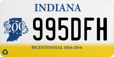 IN license plate 995DFH