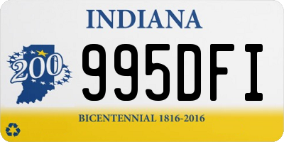 IN license plate 995DFI