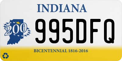 IN license plate 995DFQ