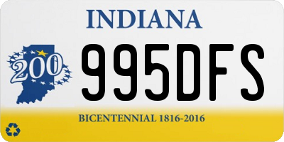 IN license plate 995DFS