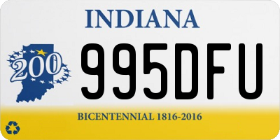 IN license plate 995DFU