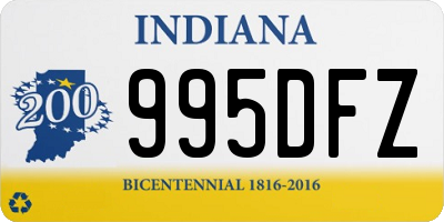 IN license plate 995DFZ