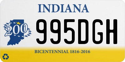 IN license plate 995DGH