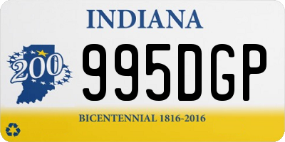 IN license plate 995DGP