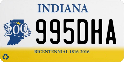 IN license plate 995DHA